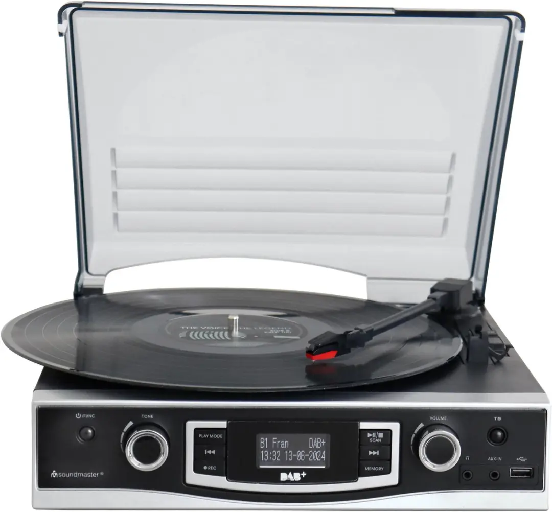 Soundmaster PL590SW Retro Platenspeler - DAB+ Radio & USB - afbeelding 6 van 6