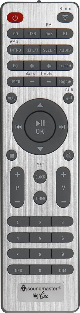 Soundmaster ICD2023WE Muziekcenter - DAB+/Bluetooth - Zilver/wit