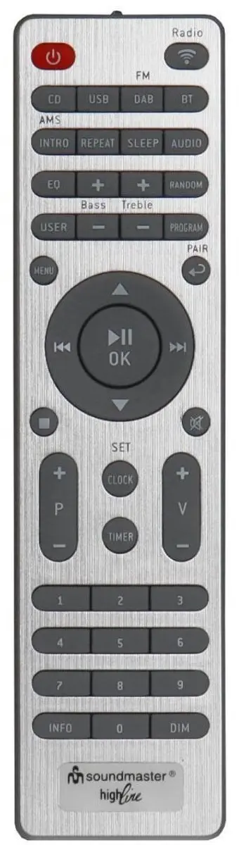Soundmaster ICD2023WE Muziekcenter - DAB+/Bluetooth - Zilver/wit