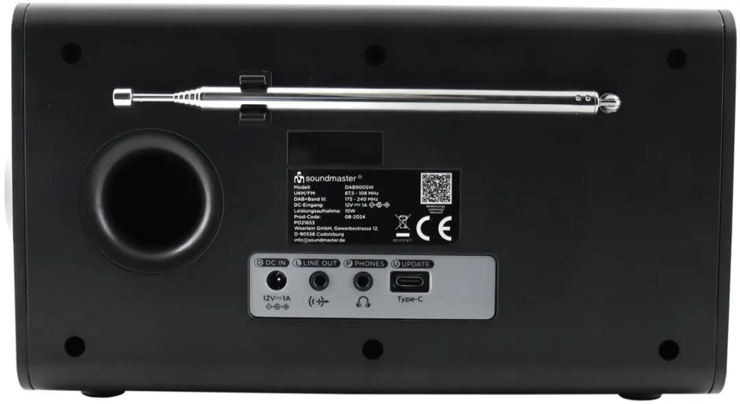 Soundmaster DAB900SW DAB+ Radio - 5W - Zwart