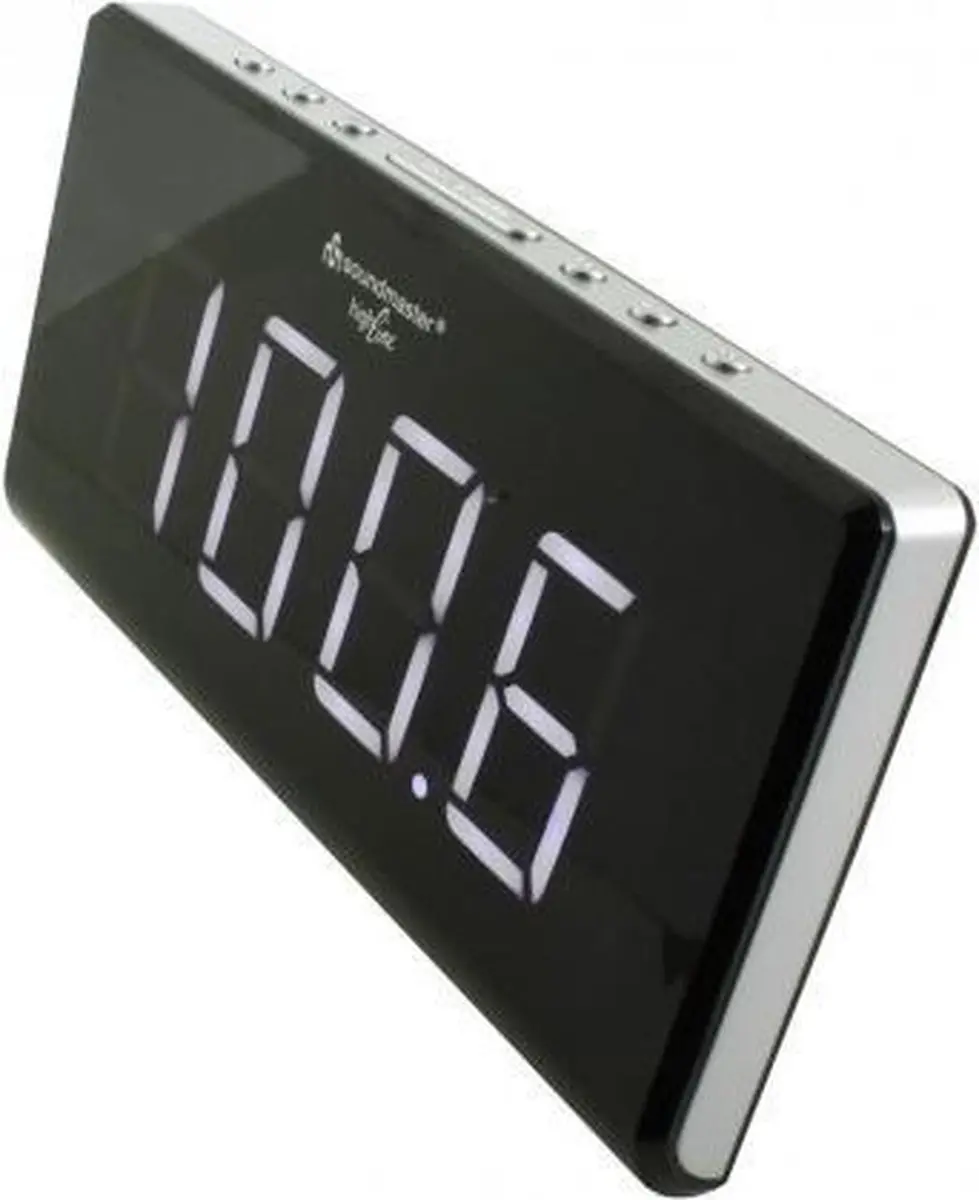 Soundmaster UR8400 Jumbo LED Wekkerradio - Zwart