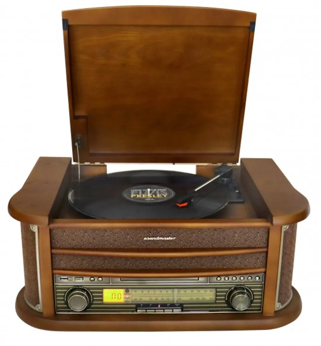 Soundmaster NR560 Nostalgisch Muziekcenter - CD/Bluetooth/Hout - afbeelding 6 van 6