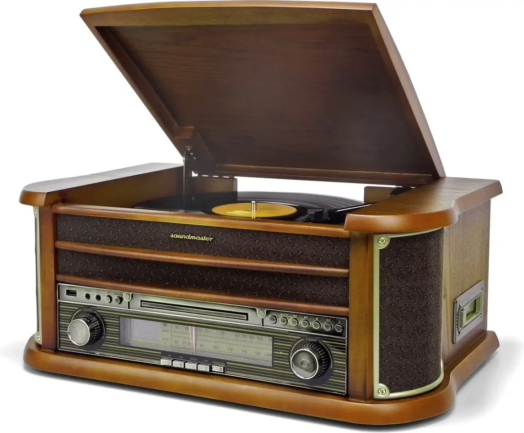 Soundmaster NR560 Nostalgisch Muziekcenter - CD/Bluetooth/Hout
