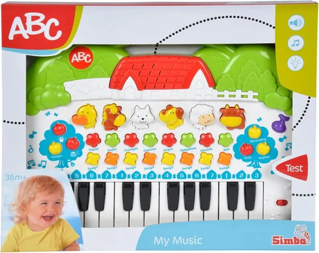 Simba Dieren Keyboard 25 Toetsen - Multicolore - afbeelding 3 van 6