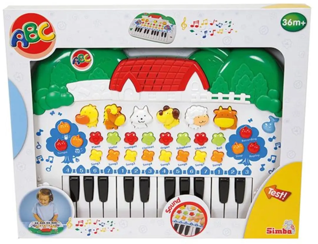 Simba Dieren Keyboard 25 Toetsen - Multicolore - afbeelding 5 van 6