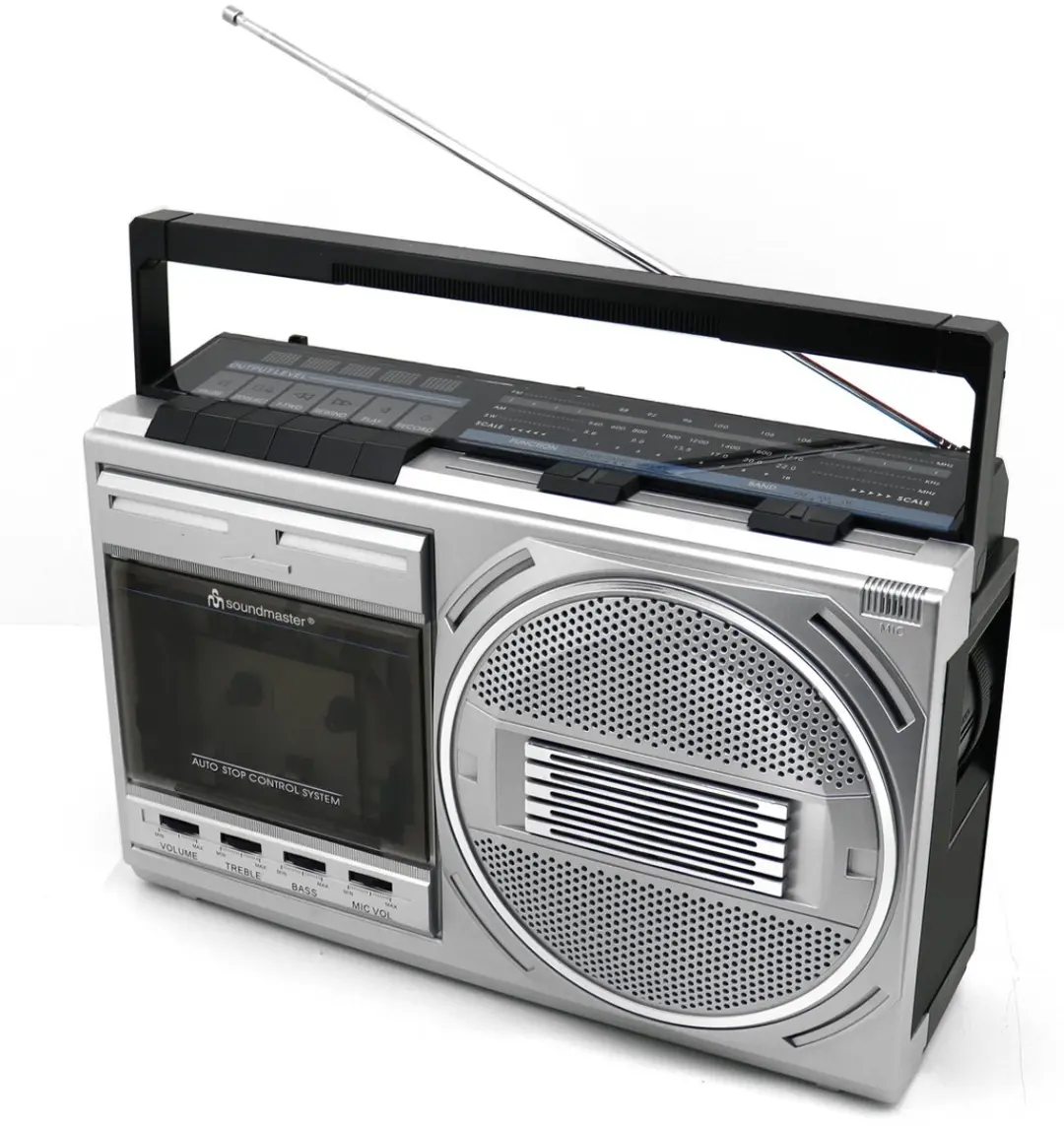 Soundmaster RR20SI Retro FM-radio/cassetterecorder - Zilver - afbeelding 6 van 6