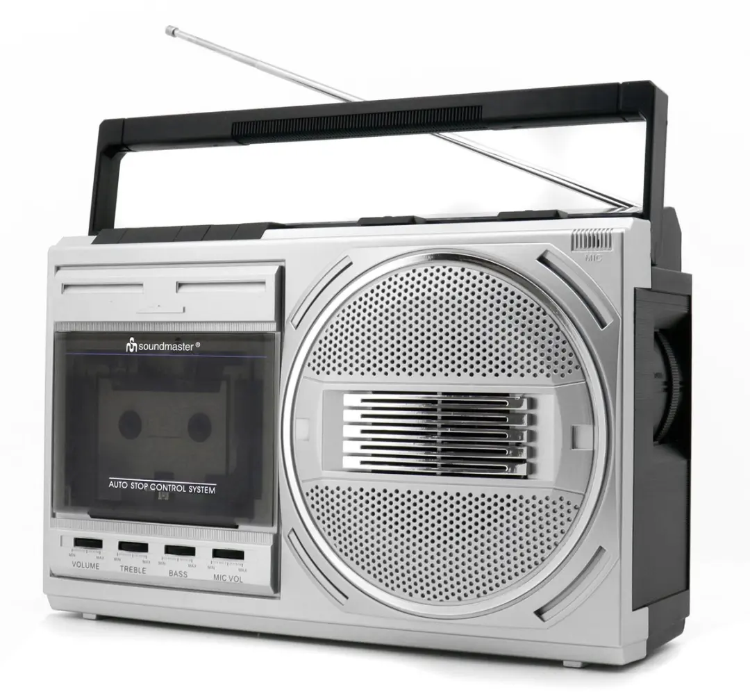Soundmaster RR20SI Retro FM-radio/cassetterecorder - Zilver