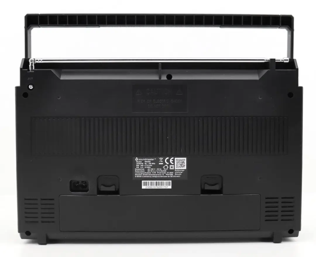 Soundmaster RR20SI Retro FM-radio/cassetterecorder - Zilver