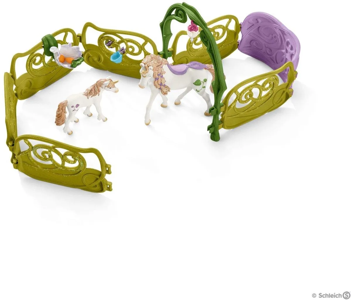 Schleich Bayala Glinsterend Bloemenhuis 42445 - 71 Onderdelen - Multicolor