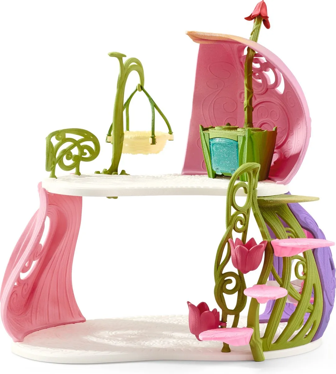 Schleich Bayala Glinsterend Bloemenhuis 42445 - 71 Onderdelen - Multicolor