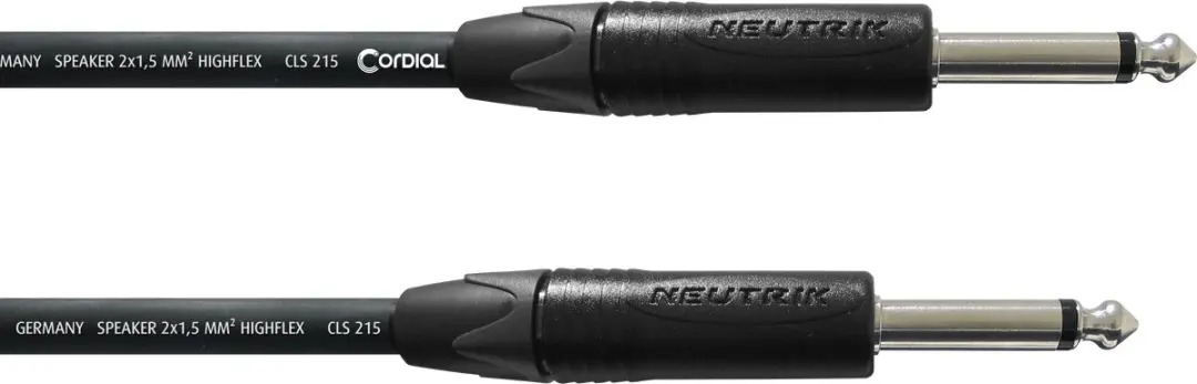 Cordial Essentials Luidsprekerkabel Neutrik Jack 6,3mm