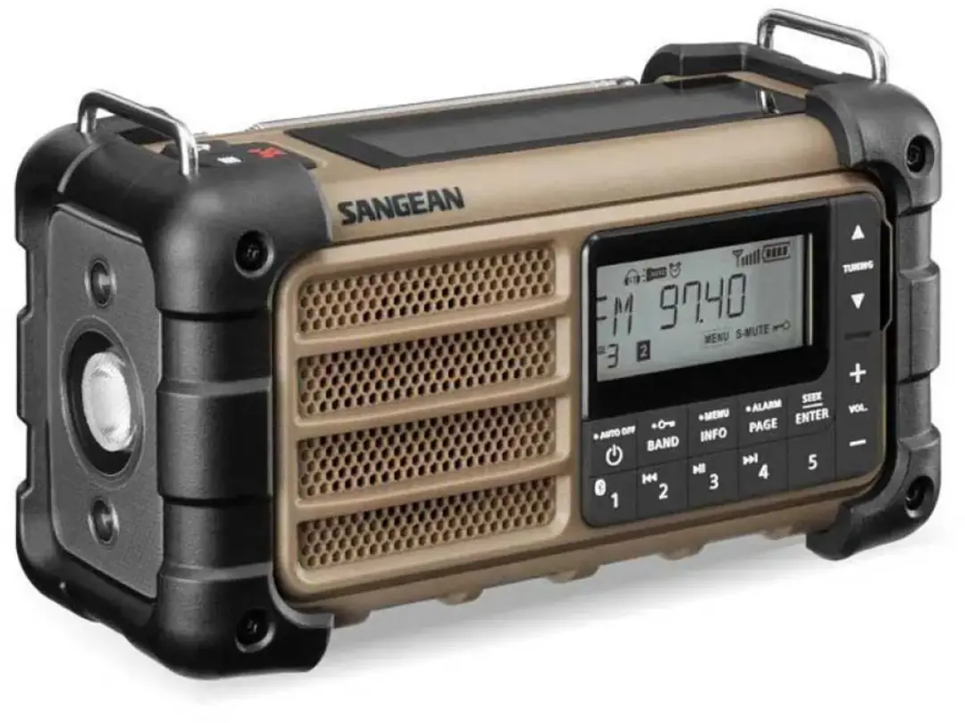 Sangean MMR-99 Noodradio - Bruin - afbeelding 6 van 6