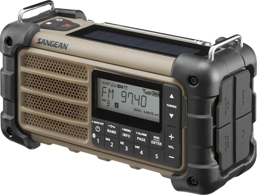 Sangean MMR-99 Noodradio - Bruin - afbeelding 5 van 6