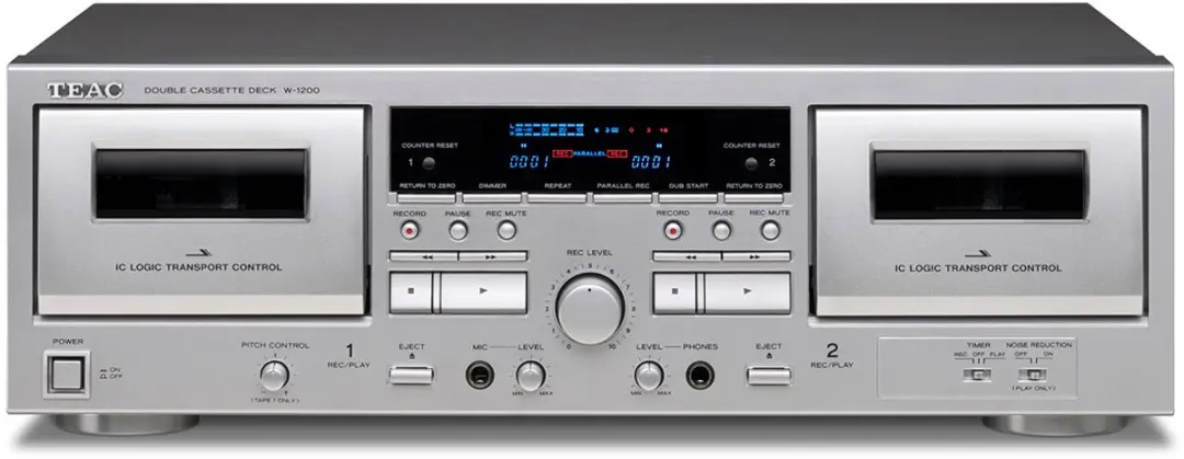 TEAC W-1200 Dubbele Cassettespeler - Zilver