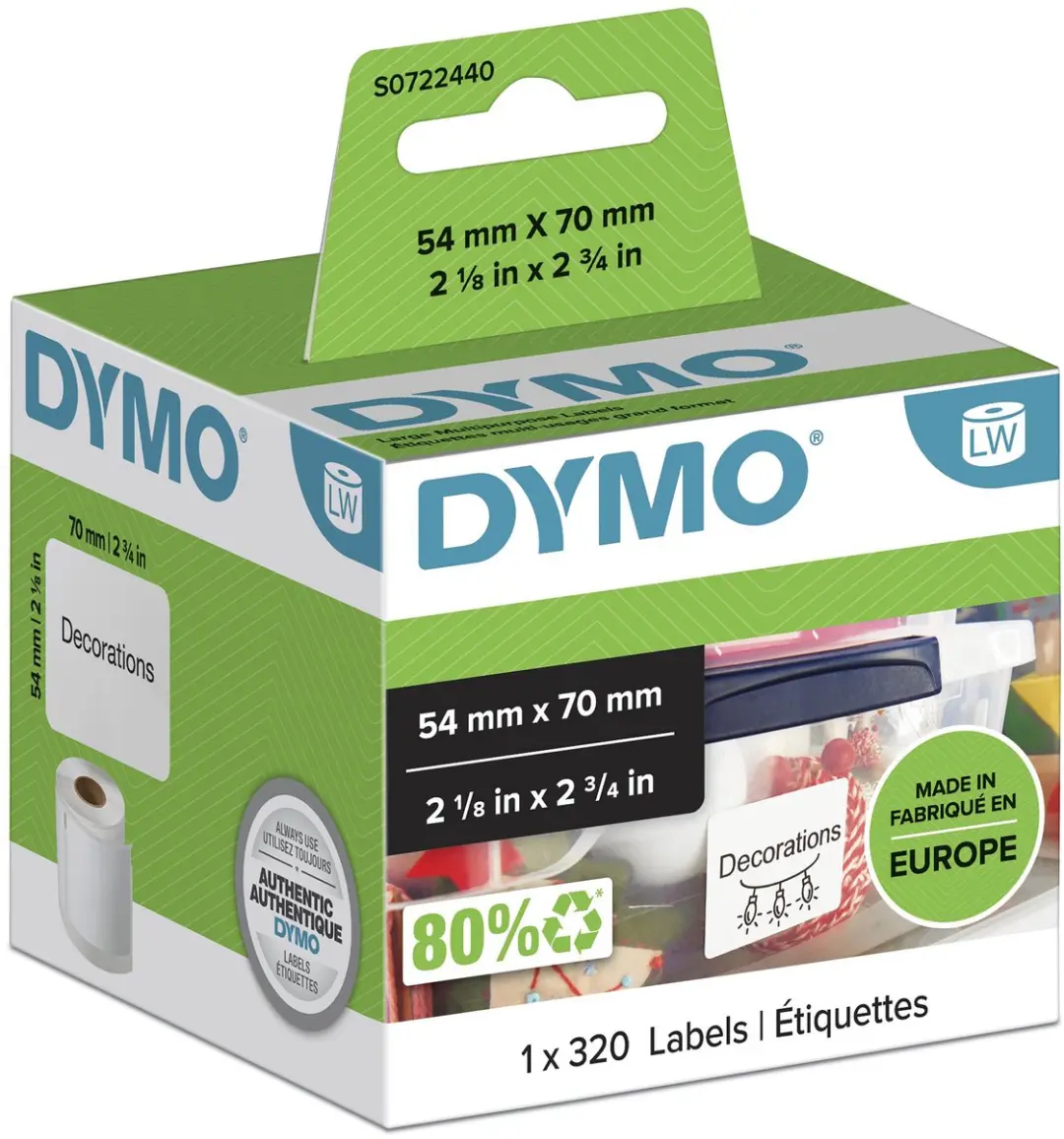 DYMO LabelWriter S0722440 Etiketten