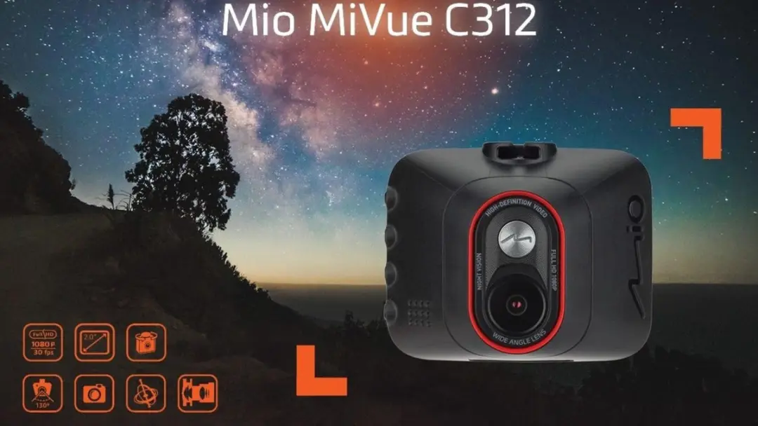 Mio MiVue C312 Dashcam 2MP - Zwart - afbeelding 5 van 6