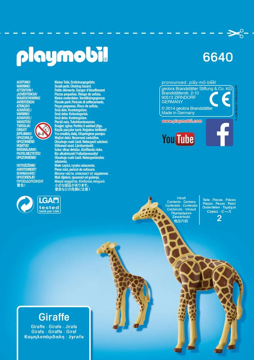 Playmobil Giraf met jong 6640 - Multicolor - afbeelding 4 van 6