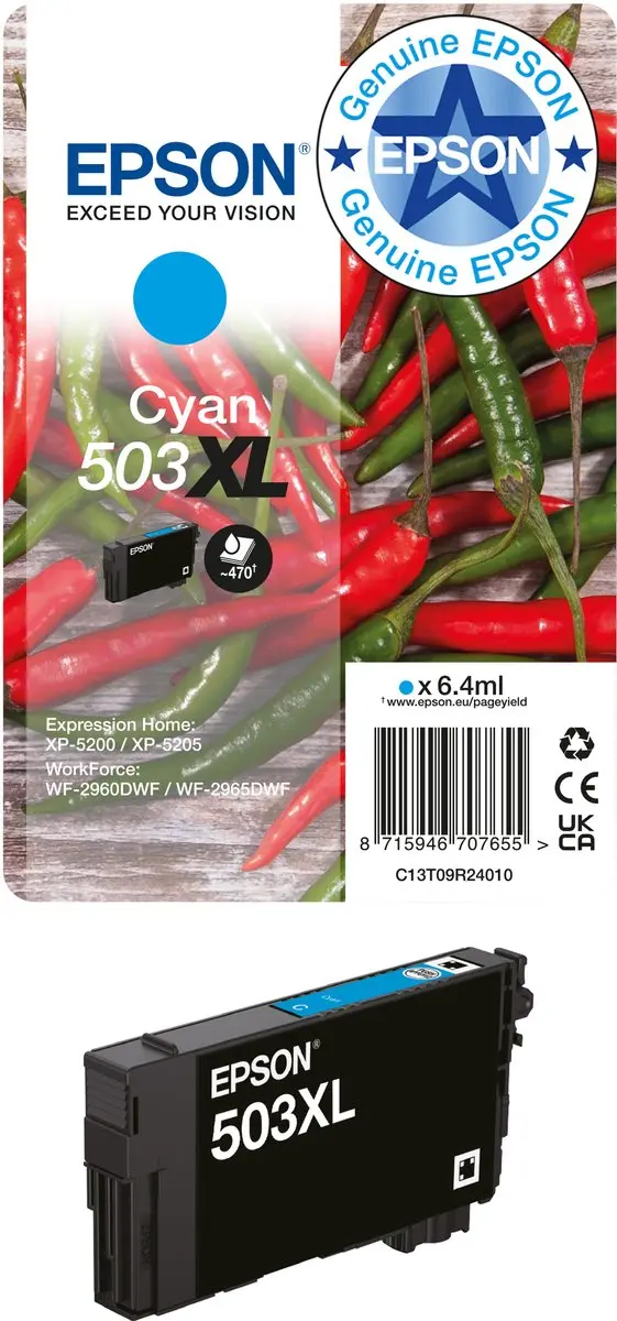 Epson C13T09R14020 XL Cartridge - Zwart - afbeelding 3 van 6