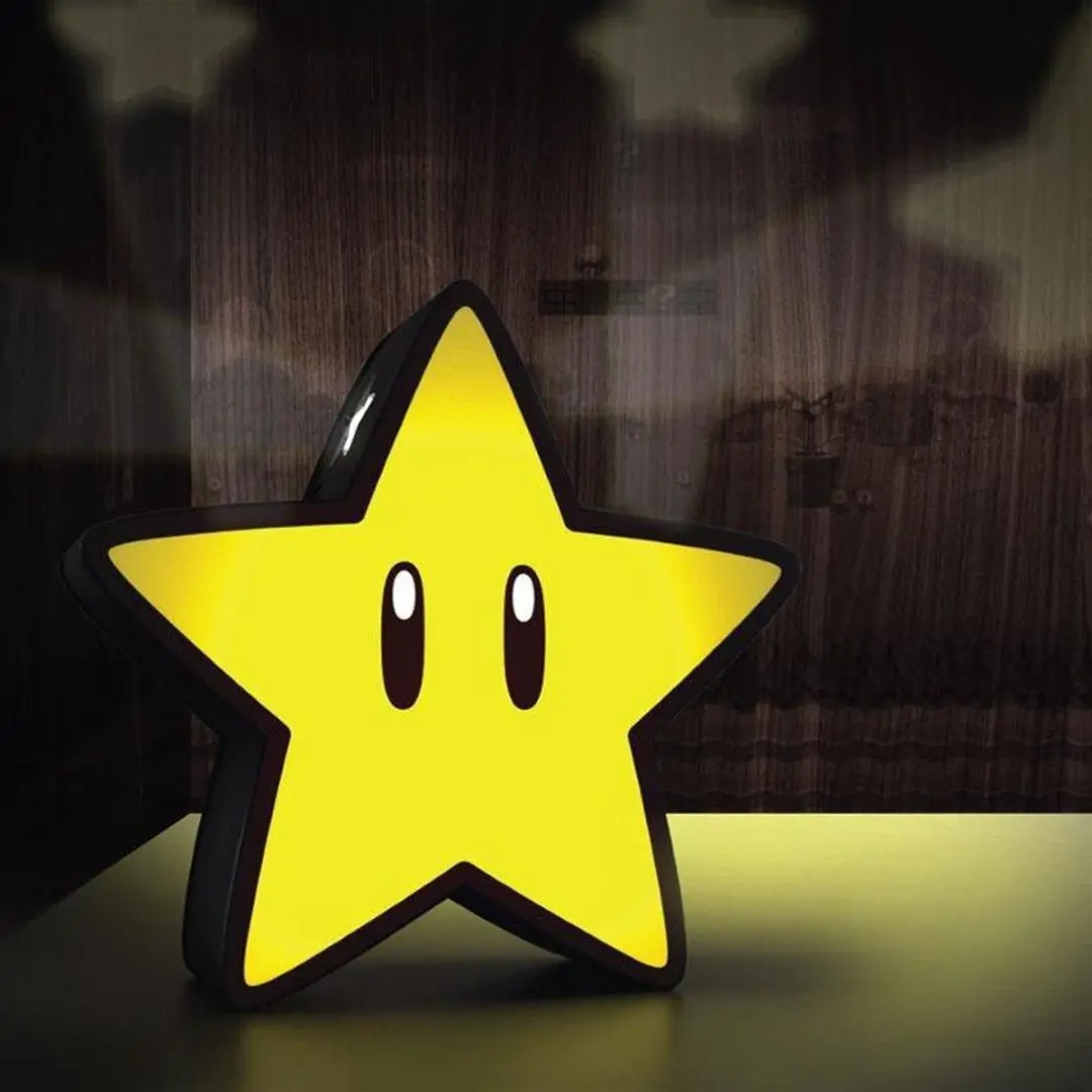 Paladone Super Mario Super Star Projector Lamp - Geel