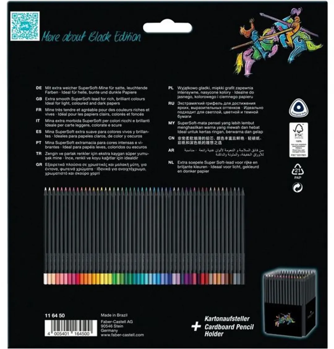 Faber-Castell Brushpen Black Edition FC-116454 - 50 Stuks