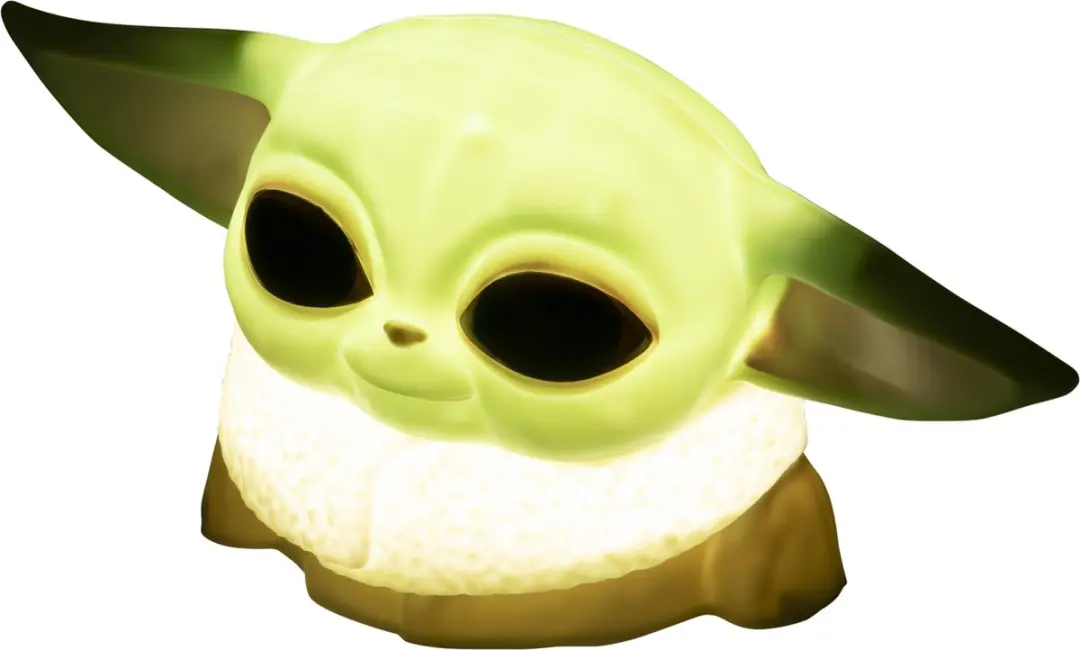Paladone Mandalorian Grogu Nachtlampje - Officieel Star Wars - 2x AAA - Beige/ Groen