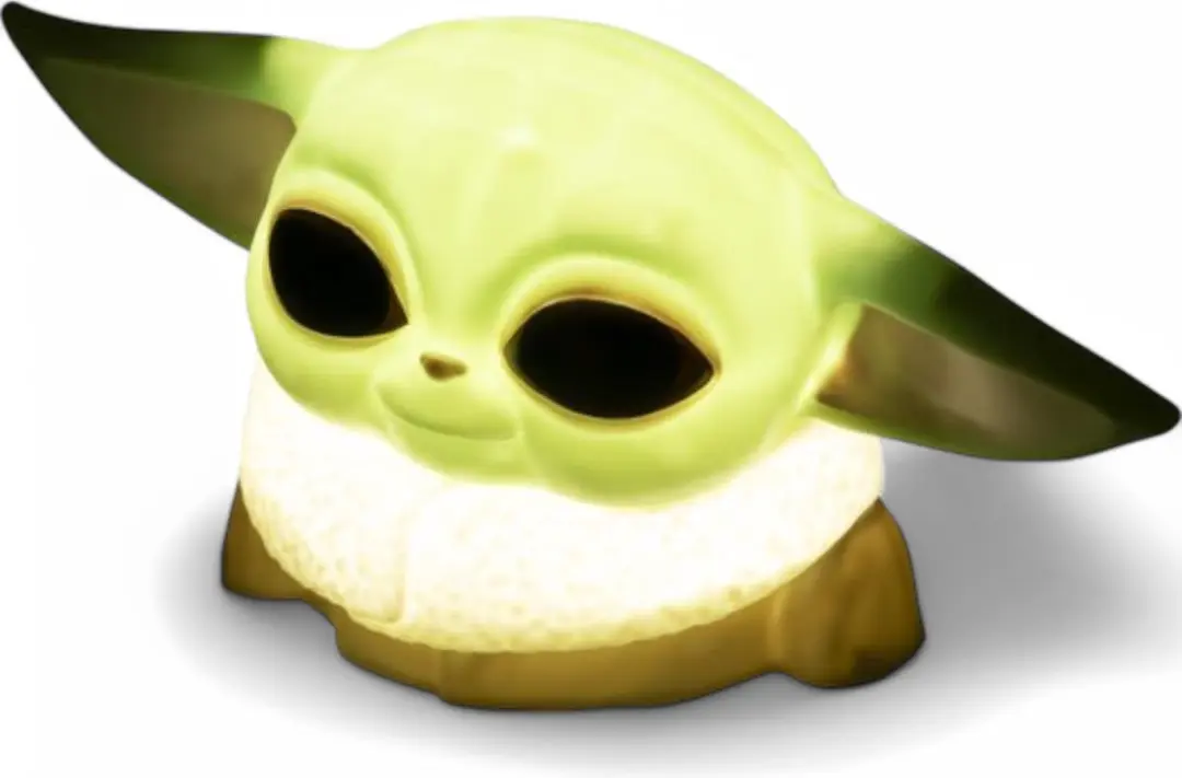Paladone Mandalorian Grogu Nachtlampje - Officieel Star Wars - 2x AAA - Beige/ Groen