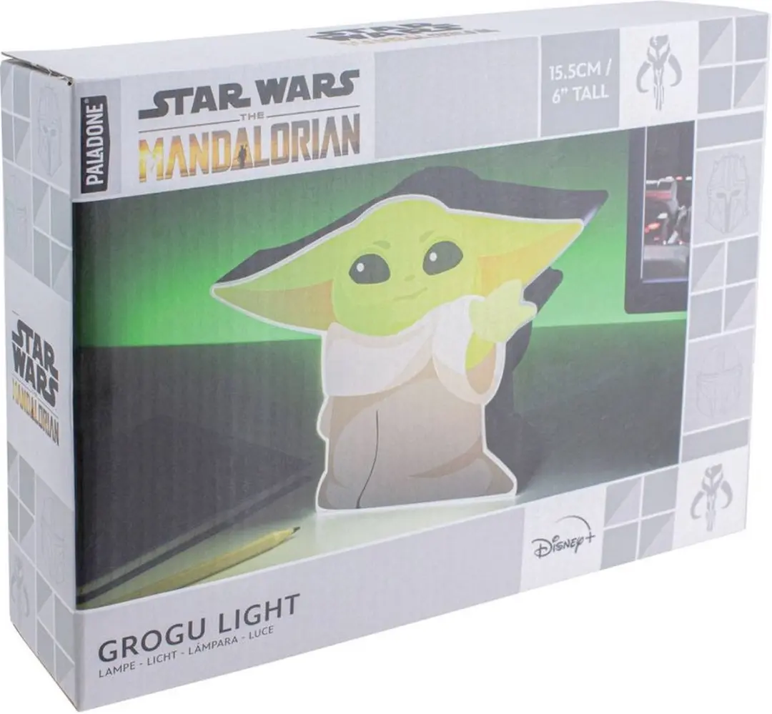 Paladone Star Wars The Mandalorian Box Light Grogu 16cm Tafellamp - Multicolor