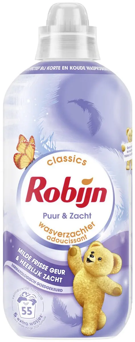 Robijn Puur & Zacht Wasverzachter 1,1L - 55 Wasbeurten