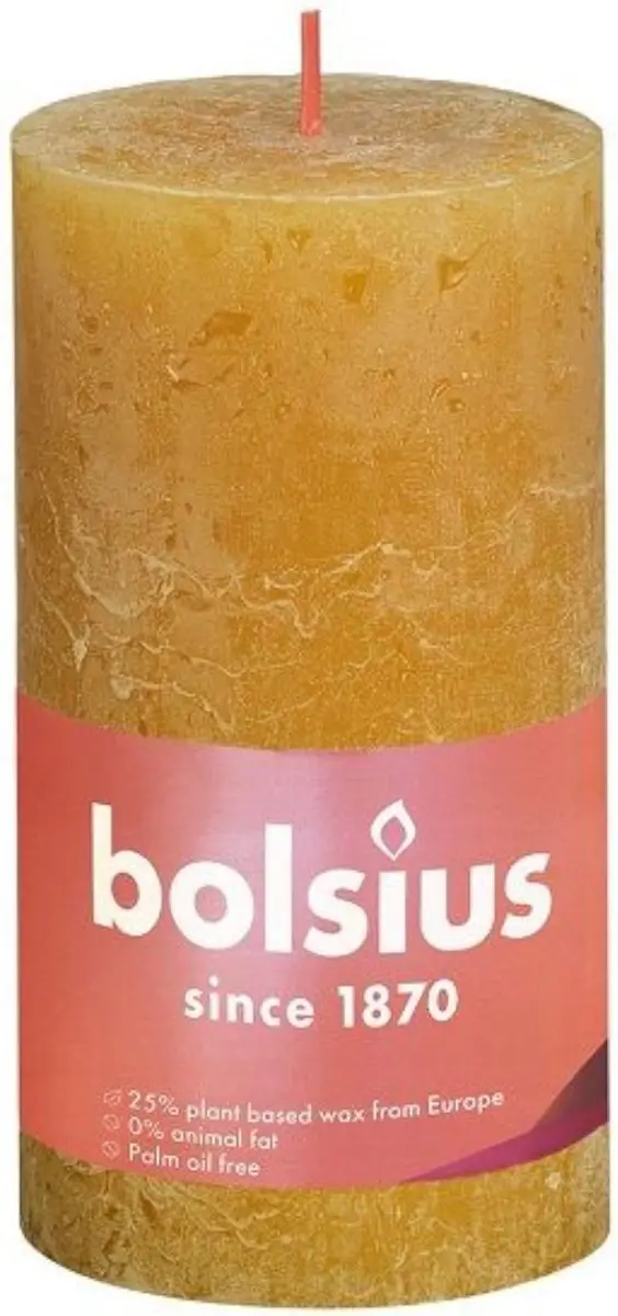 Bolsius Stompkaars Geel 68cm - 60 uur