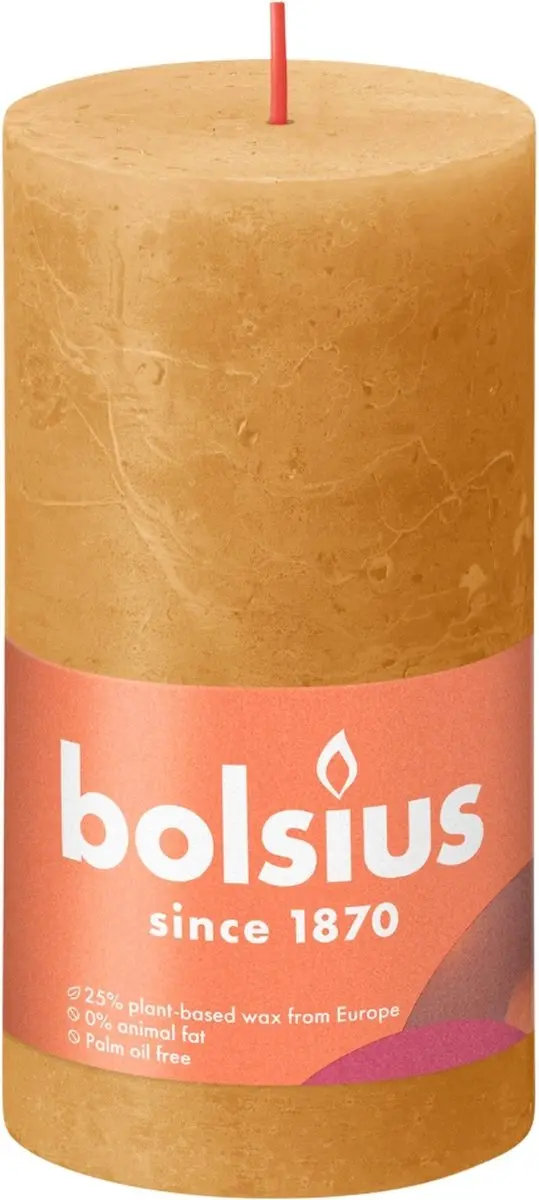 Bolsius Stompkaars Geel 68cm - 60 uur