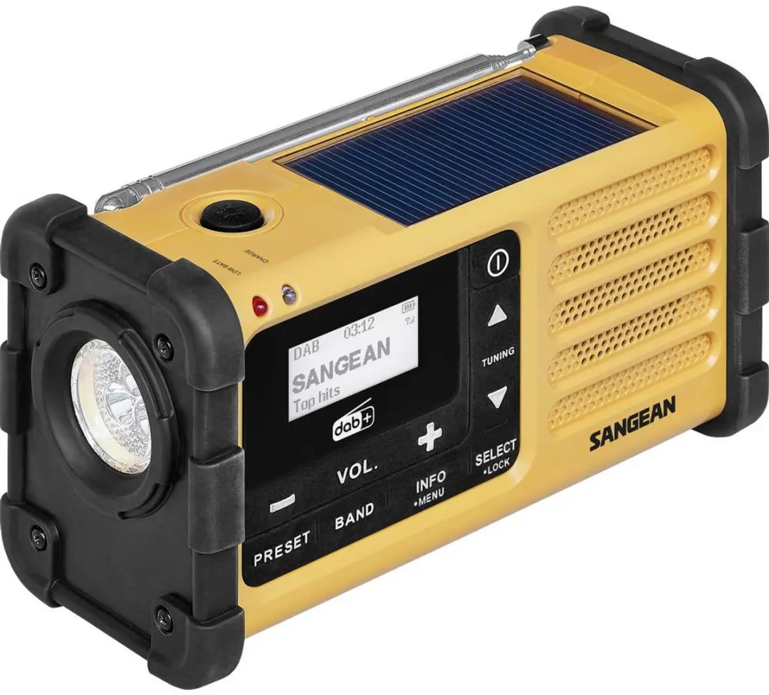 Sangean MMR-88 DAB+ Outdoorradio DAB+, VHF (FM) Noodradio Acculaadfunctie, Zakla