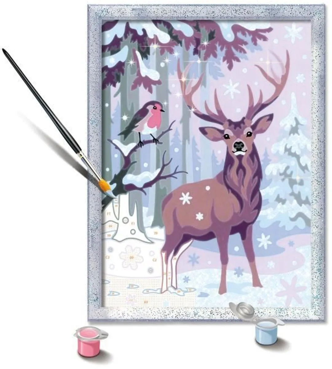 Ravensburger CreArt Kids Romantisch Hert Schilderen op Nummer Kit 18x24cm - 25831
