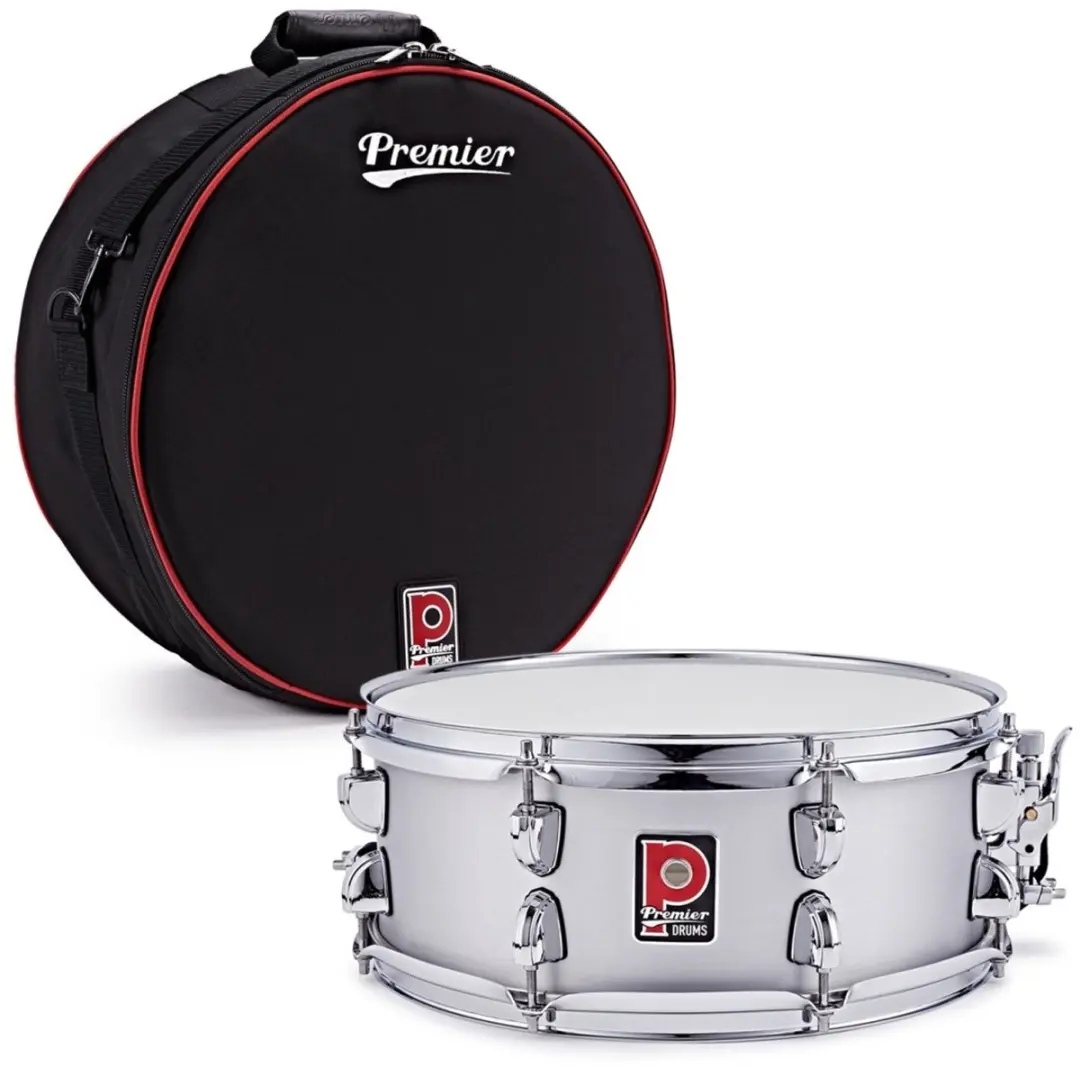 Premier Artist 14 x 5.5 Aluminium Snare Drum & Soft Case