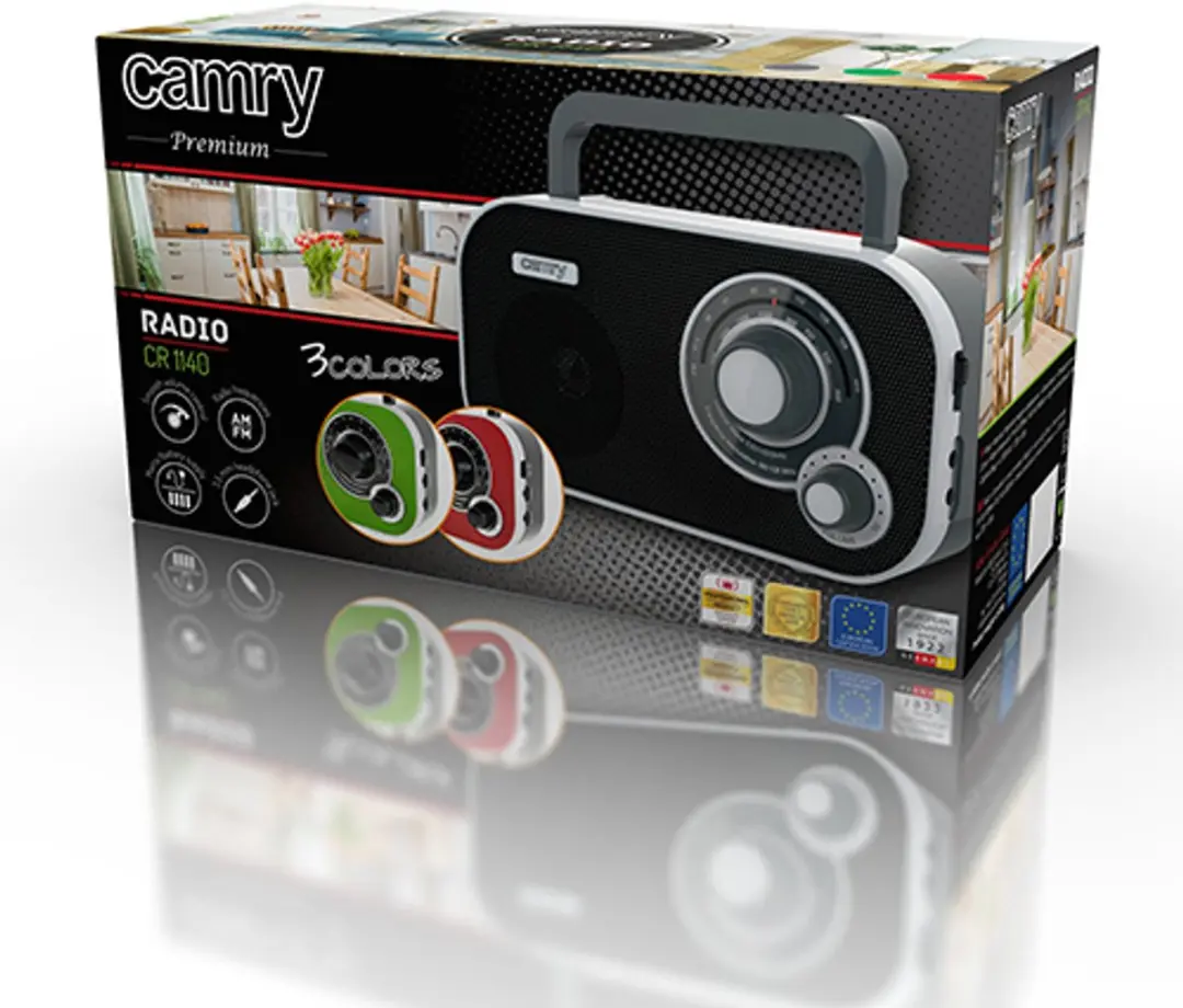Camry CR1140b Radio - 2.0W - Zwart/Grijs - afbeelding 6 van 6