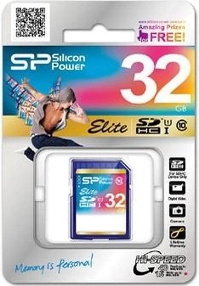 Silicon Power Elite SP032GBSDHAU1V10 SDHC Geheugenkaart 32GB - afbeelding 4 van 4
