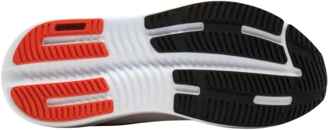 Brooks Ghost Max 4 Heren Hardloopschoenen - 46 - Wit/Rood/Zwart - afbeelding 3 van 6