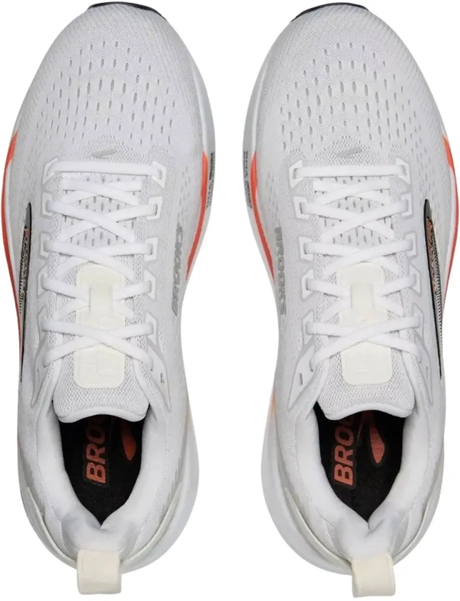 Brooks Ghost Max 4 Heren Hardloopschoenen - 46 - Wit/Rood/Zwart - afbeelding 5 van 6