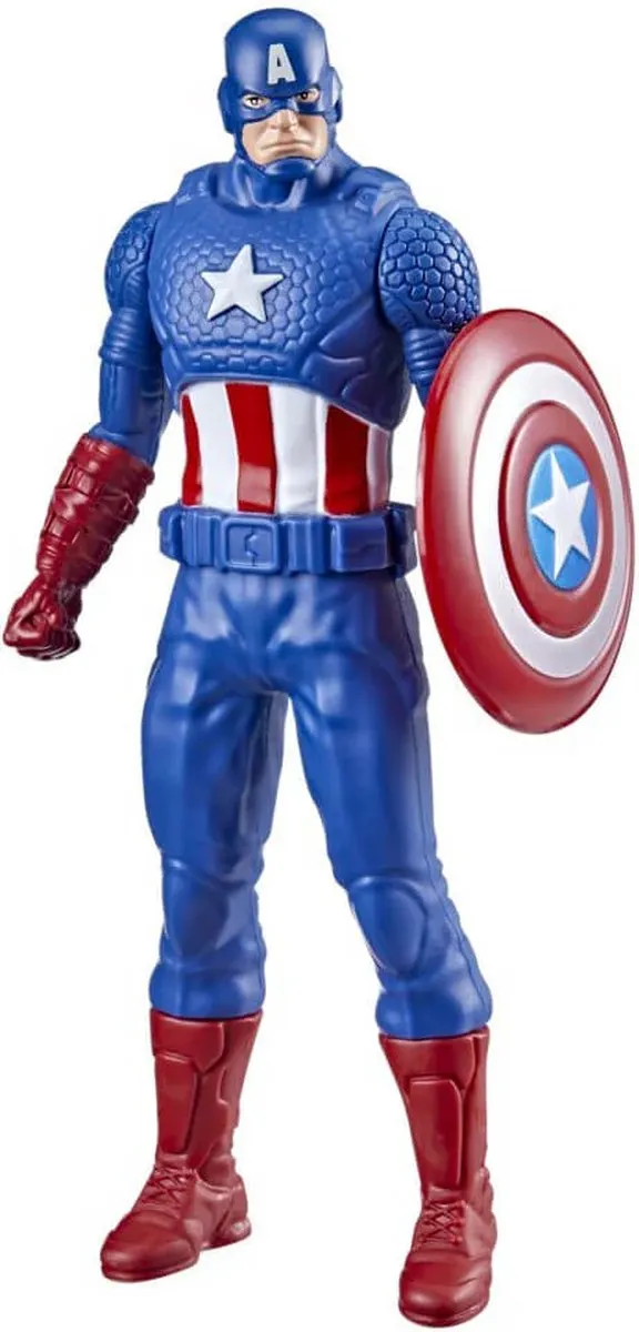 Hasbro Marvel Captain America Spelfiguur - Blauw - afbeelding 2 van 3