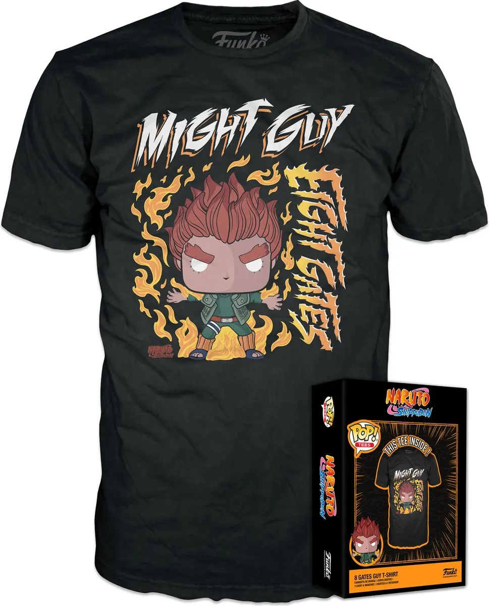 Funko Naruto POP! Boxed Tee 8 Gates Guy Heren T-shirt