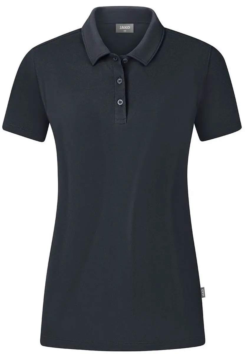 JAKO Organic Polo Stretch Dames - Antraciet M36