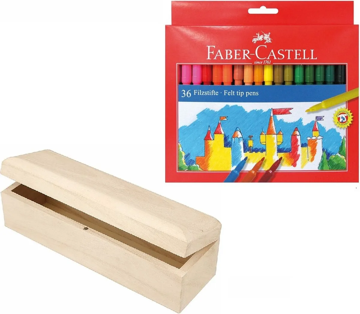 Faber-Castell Viltstiften Opbergdoos 36 Stuks