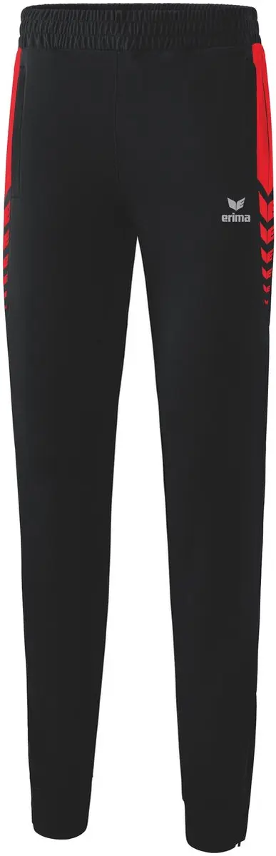 Erima Six Wings Worker Dames Trainingsbroek - Rood/Zwart