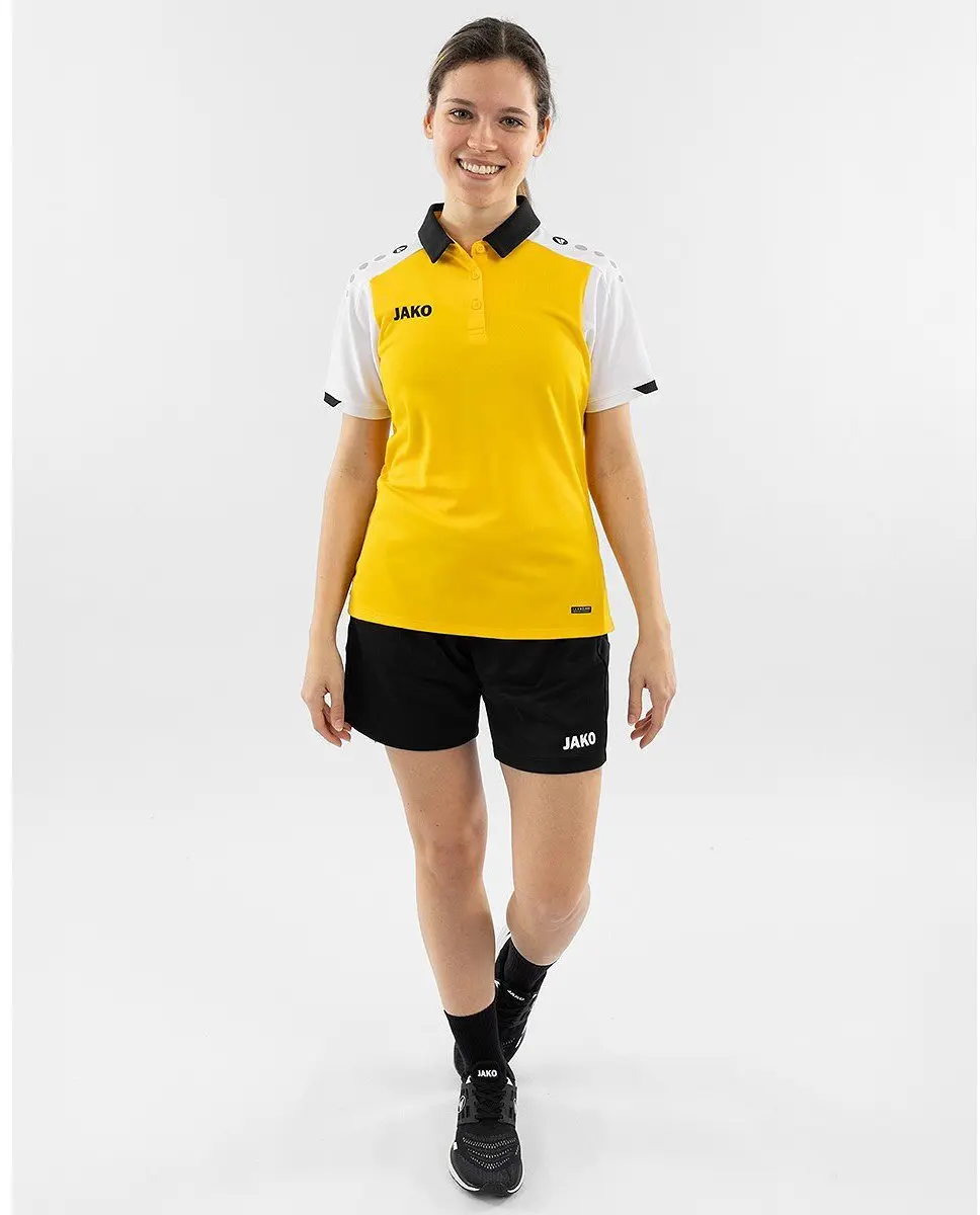 Jako Dynamic Polo Dames - Geel/Wit/Zwart S - afbeelding 6 van 6