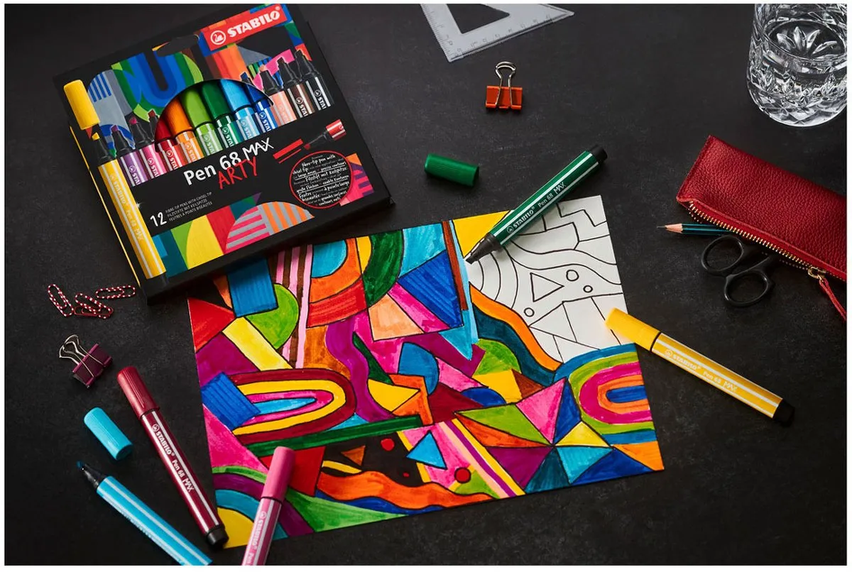STABILO Pen 68 MAX ARTY Viltstiften - 12 Stuks - afbeelding 6 van 6