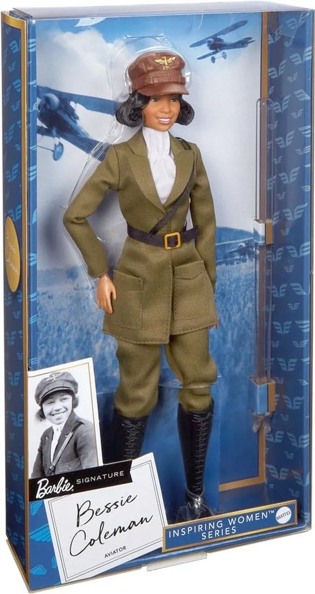 Barbie Bessie Coleman Inspirerende Vrouwen Pop - HJX36 Multicolours - afbeelding 4 van 6