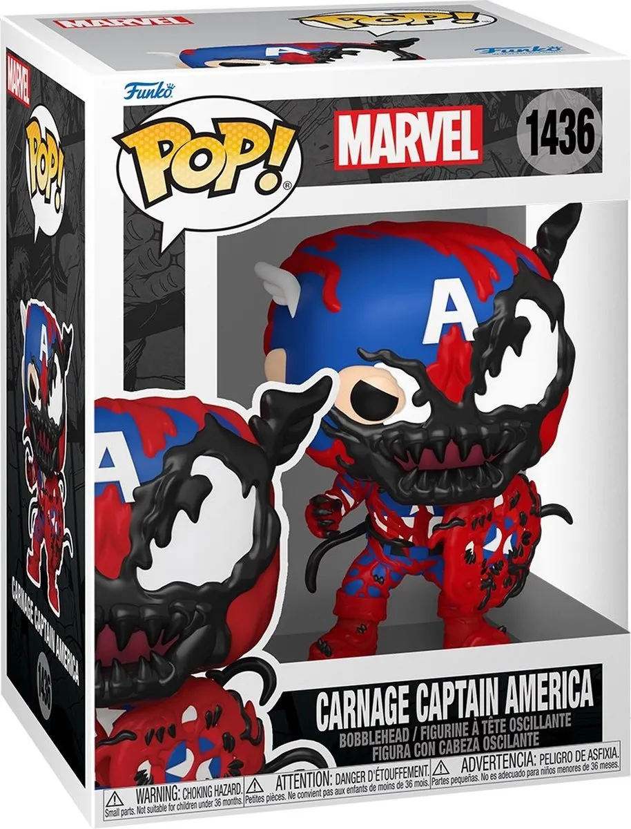 Funko Pop! Carnage Captain America 82644 - Vinylfiguur - Multicolor