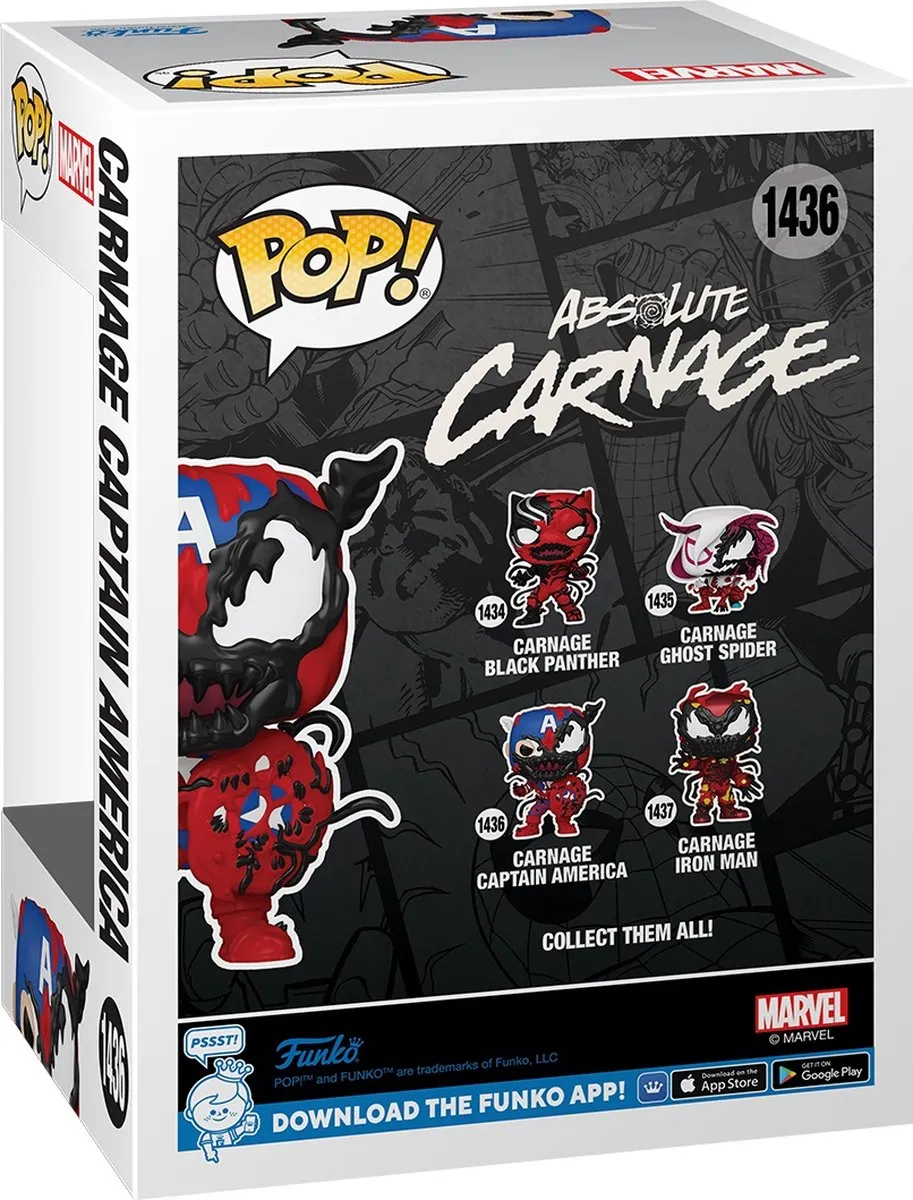 Funko Pop! Carnage Captain America 82644 - Vinylfiguur - Multicolor