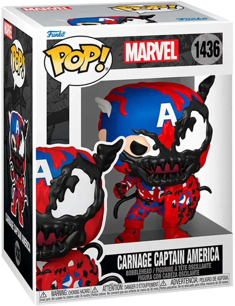 Funko Pop! Carnage Captain America 82644 - Vinylfiguur - Multicolor