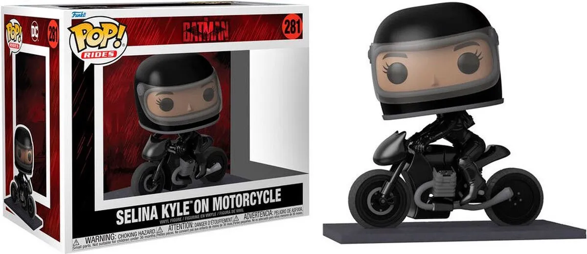 Funko Batman POP! Rides Deluxe Selina On Motorcycle 59287 - Zwart