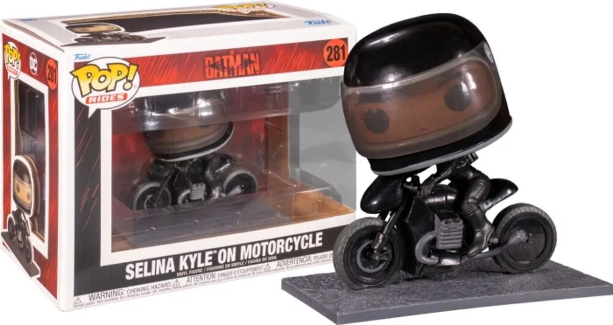 Funko Batman POP! Rides Deluxe Selina On Motorcycle 59287 - Zwart
